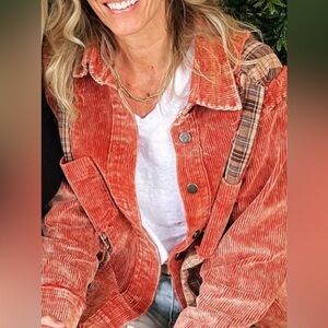 POL Rust Corduroy Jacket- size S, like new